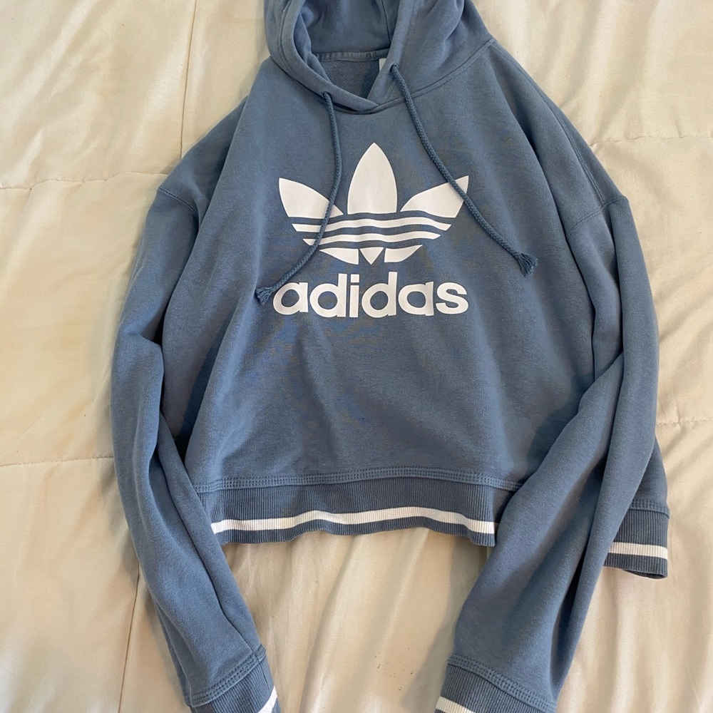 Adidas cropped hoodie!